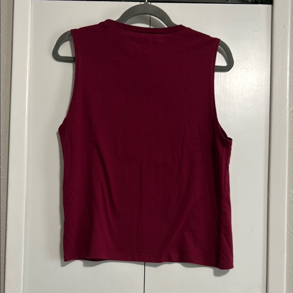 Black Matter Burgundy Graphic Tank Top - Picture 2 of 3